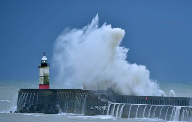 Storm Arwen is set to batter northeastern coastal parts of the UK, with a red weather warning in place for high winds. (Credit: Getty)