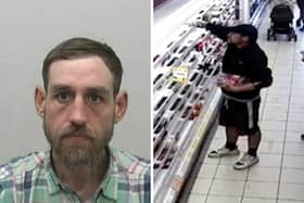 Joseph Tait, who has been banned from every Sainsbury's in the country after repeated shoplifting