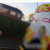 Footage shows the moment the parents were led into back of police van