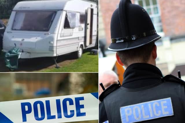 The caravan was stolen from the Brighouse area this month