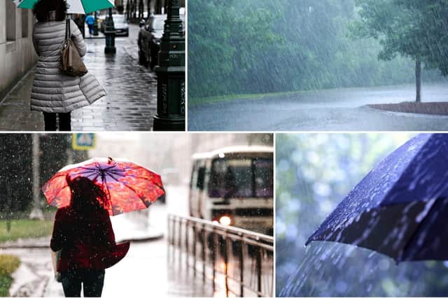 A weather warning for rain has been issued by the Met Office
