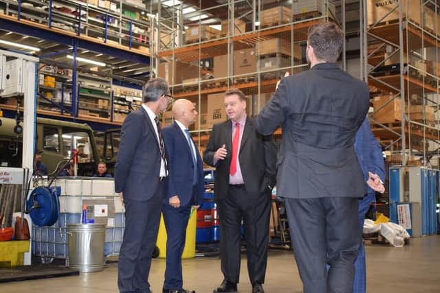 Chancellor of the ExchequerSajid Javid talked to Terberg's bosses about the company's electric-based vehicles