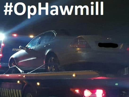 Vehicles seized by police as part of Operation Hawmill (Picture West Yorkshire Police)