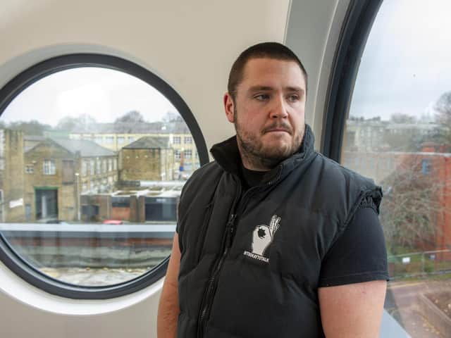 Luke Ambler, former Halifax rugby player, whose brother-in-law took took his own life a few years ago. Luke launched Andy's Man Club. believing men were struggling with their mental health as they struggled to talk about their issues.