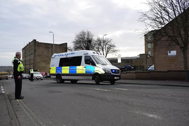 Police vehicles were blocking Pellon Lane for two hours after the collision