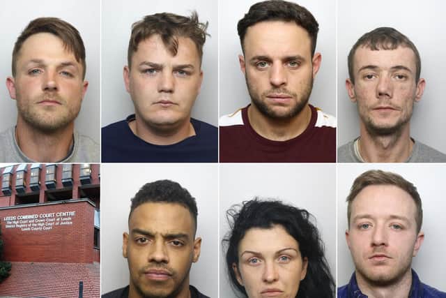 Leeds gang, From top left clockwise, Kieran Marshall, John Kitchen, Dominic Bailey, Liam Bellwood, Shane Henriques, Jade Brannan and Kieran Smith