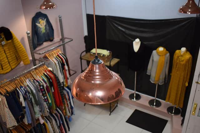 Interior of Ace Clothing Boutique from above