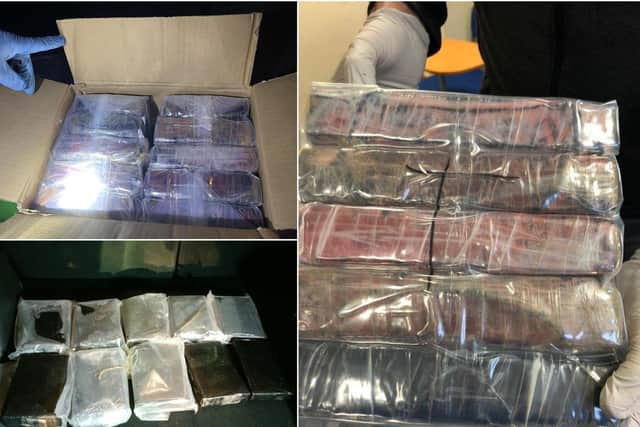The drugs recovered by the North West Regional Organised Crime Unit