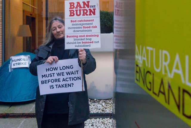 Dongria Kondh is on 'hunger strike' outside the Natural England offices in Leeds