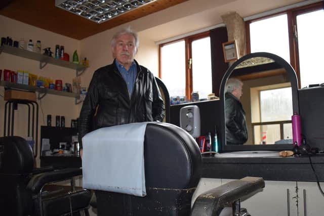 David Adams, 65, who owns Mytholmroyd-based David Paul barbers, was hit hard by the recent floods after Storm Ciara
