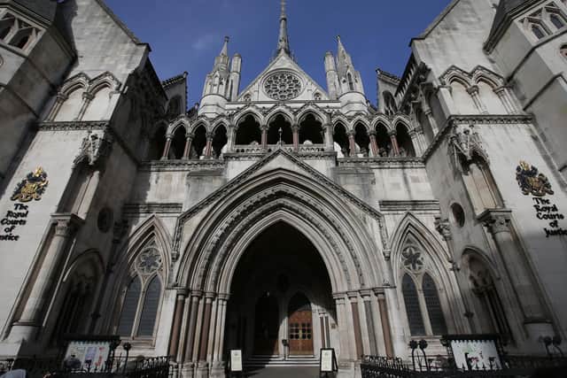 The Royal Courts of Justice building, which houses the High Court of England and Wales, (Picture credit DANIEL LEAL-OLIVAS/AFP via Getty Images)