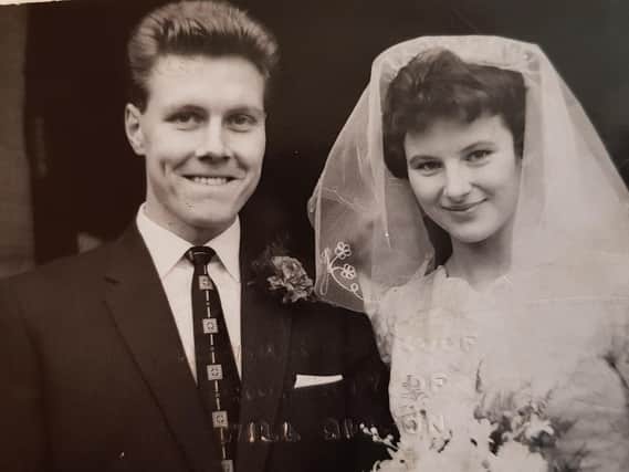 Bill Collier and Valerie at their wedding on March 12 1960