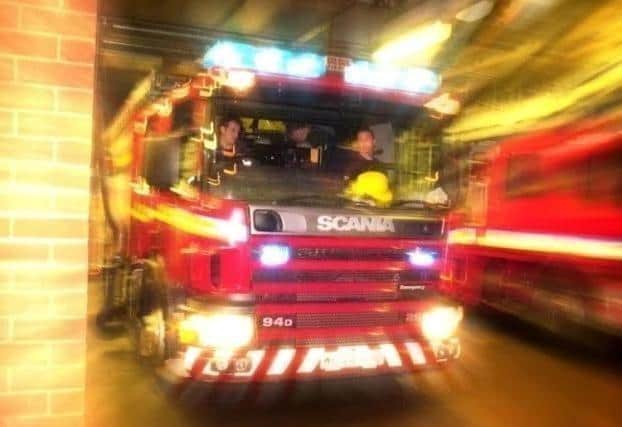 Firefighters tackled a flat blaze in Todmorden