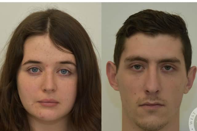 Alice Cutter, 23, along with ex-partner Mark Jones, 25, from Sowerby Bridge