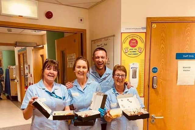 NHS staff from Calderdale Royal Hospital were treated to puddings by Whats4Dessert?