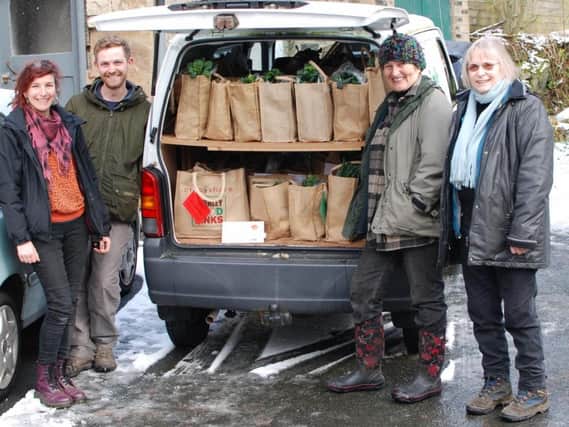 Delivery veg bags to drop off points, whatever the weather