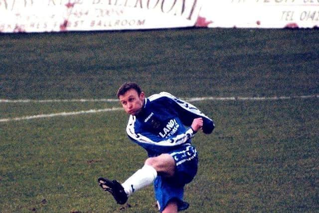 O'Regan in action against Slough in January 1998. Photo: Johnny Meynell