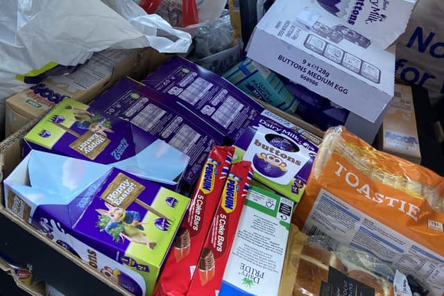 Some of the food being donated by Halifax Homeless and Community Kitchen