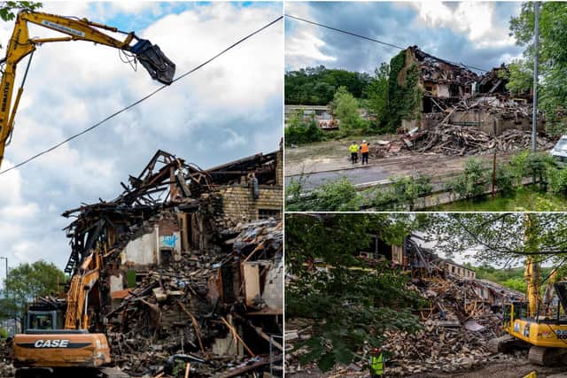 Walkley Clogs mill in Mytholmroyd had to be demolished because of a fire