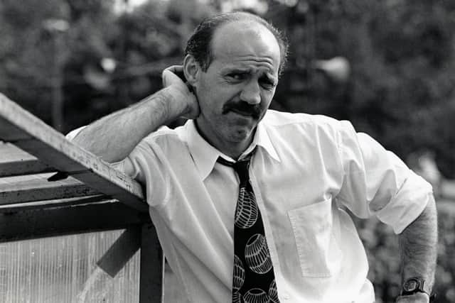 Halifax Town manager Mick Rathbone pictured on May 8, 1993 at the game against Hereford