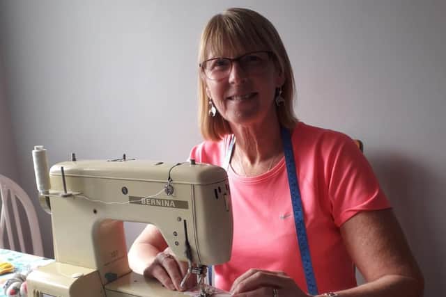 Lynn Leadbeater has spent her lockdown creating beautiful cushions in a bid to raise money for Overgate Hospice in Elland.