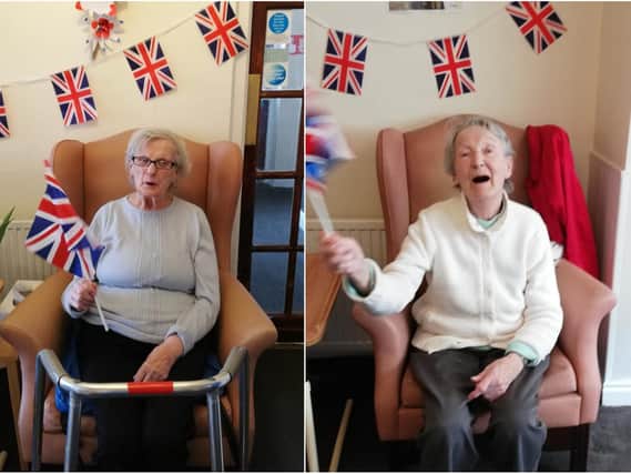 Joan Heptinstall and  Phyliss Horsfall of Valley View care home