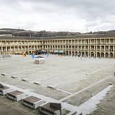 Halifax's Piece Hall looking empty. Photo by Jim Fitton.