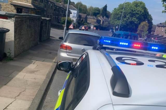 Police officers stopped the VW Golf in Wyke