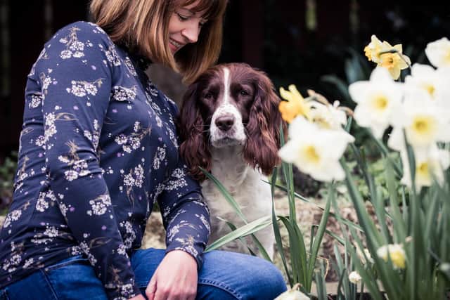 The Yorkshire Dog Photographer. Kathryn with her rescue dog Poppy