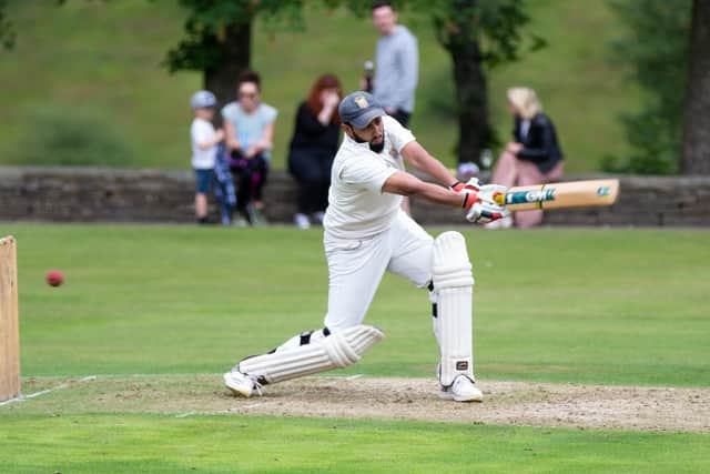 Booth v Illingworth St Mary's - Parish Cup semi-finals cricket. Pictured is Usman Saghir