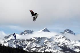 FLYING HIGH: Katie Ormerod goes over a jump during the Women's Snowboard Slope Style Qualifications at the 2020 US Grand Prix in January at Mammoth, California. Picture: Ezra Shaw/Getty Images.