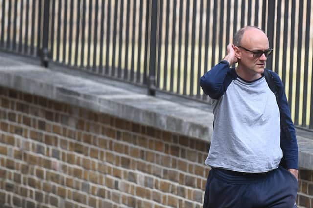 Senior aide to the Prime Minister Dominic Cummings arrives in Downing Street, London, the day after he gave a press conference over allegations he breached coronavirus lockdown restrictions. Photo: PA