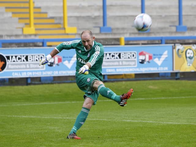 Glennon in action for Town against York at The Shay