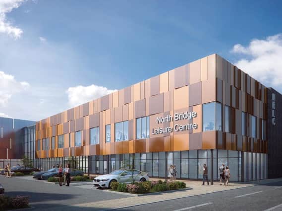 Artist impression of the new Halifax leisure centre and swimming pool