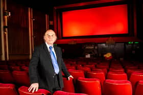 Charles Morris, owner of Rex cinema in Elland, West Yorkshire (Picture SWNS)
