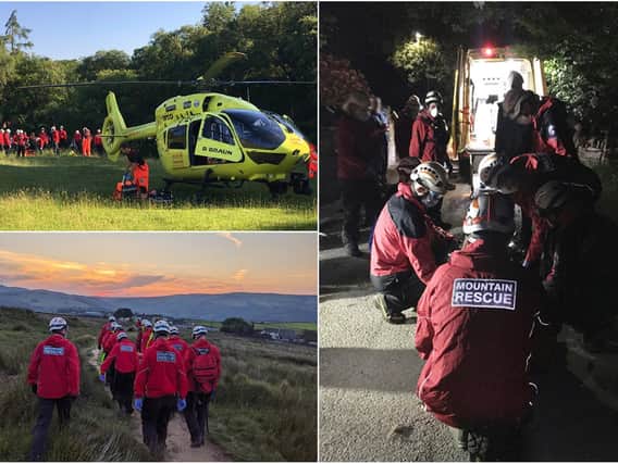 Incidents attended by the Calder valley Search and Rescue Team