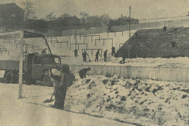 One of the seven motor wagons used to clear the Shay pitch of snow on the morning of the Spurs match. Photo courtesy of Johnny Meynell