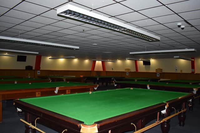 Inside the venue's popular Snooker Club, on Commercial Street