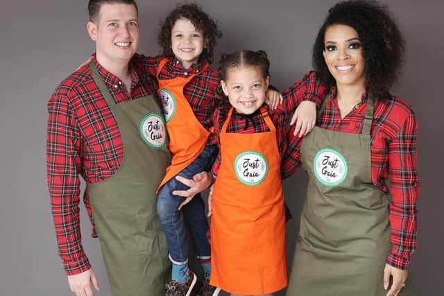 The shop was established in Octoberbycouple Ross Denby, 37, and his wife Natalie, who are pictured with their two children
