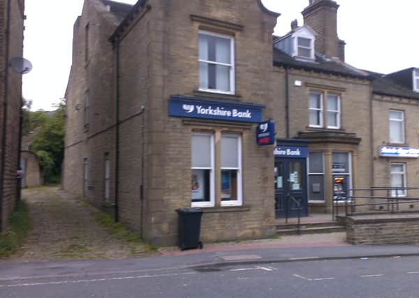 Yorkshire Bank in Queensbury in now closed.