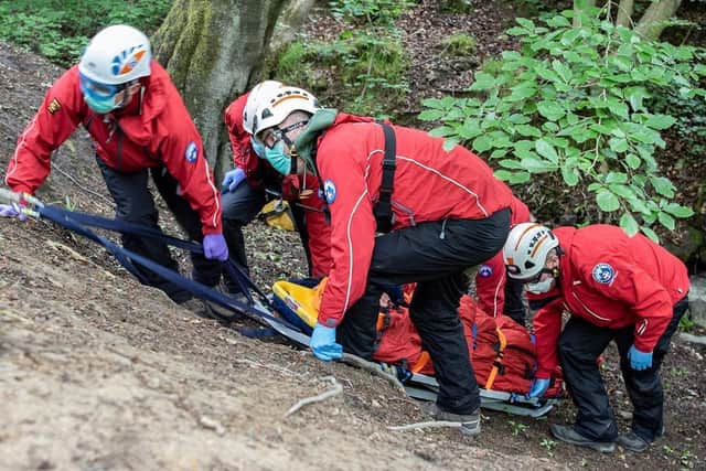 Members of the Calder Valley Search and Rescue Team
