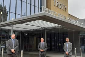 CEO of Trinity Multi-Academy Trust Michael Gosling, Councillor Tim Swift and Councillor Adam Wilkinson
