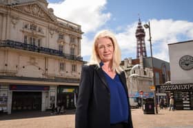 Chairman of Conservative Party Amanda Milling MP at Blackpool Winter Gardens. Pic: Daniel Martino