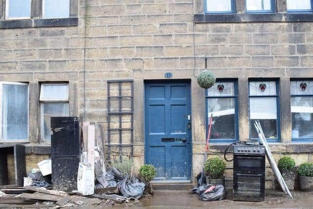 Mytholmroyd streets were devastated by the floods in February