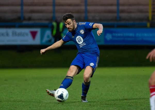 Actions from Halifax Town v Wrexham, at the Shay. Pictured is Michael Duckworth