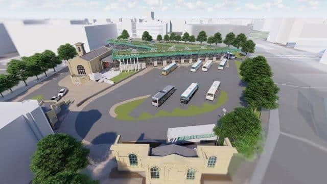 Artist's impressions of the new Halifax Bus Station