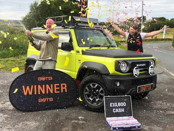 Paul Greenwood was left speechless after scooping a brand-new Suzuki Jimny SZ5 Auto in BOTBs online car competition