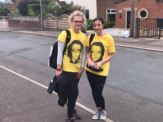 Teenagers Bethany Goulden and Emmie Archibald have hiked 60 miles in a bid to raise vital funds for the Naomi Cheri Gough Foundation.