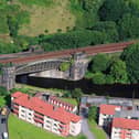 The 1840-built Grade II-listed Gauxholme viaduct near Todmorden will be grit-blasted to its bare metal . picture: network rail