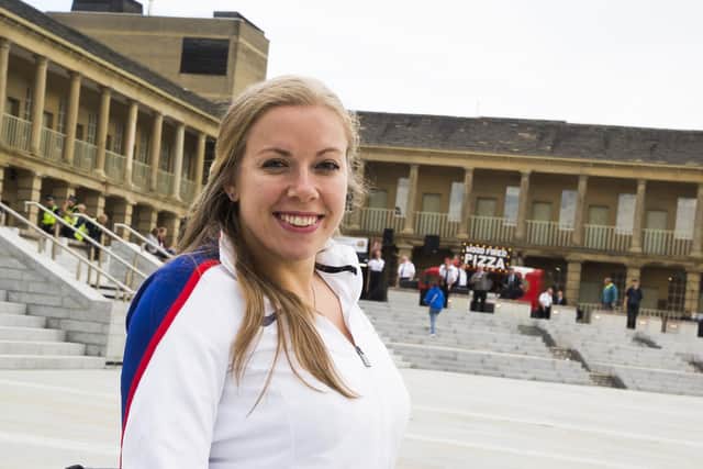 Halifax's paralympian at the Piece Hall